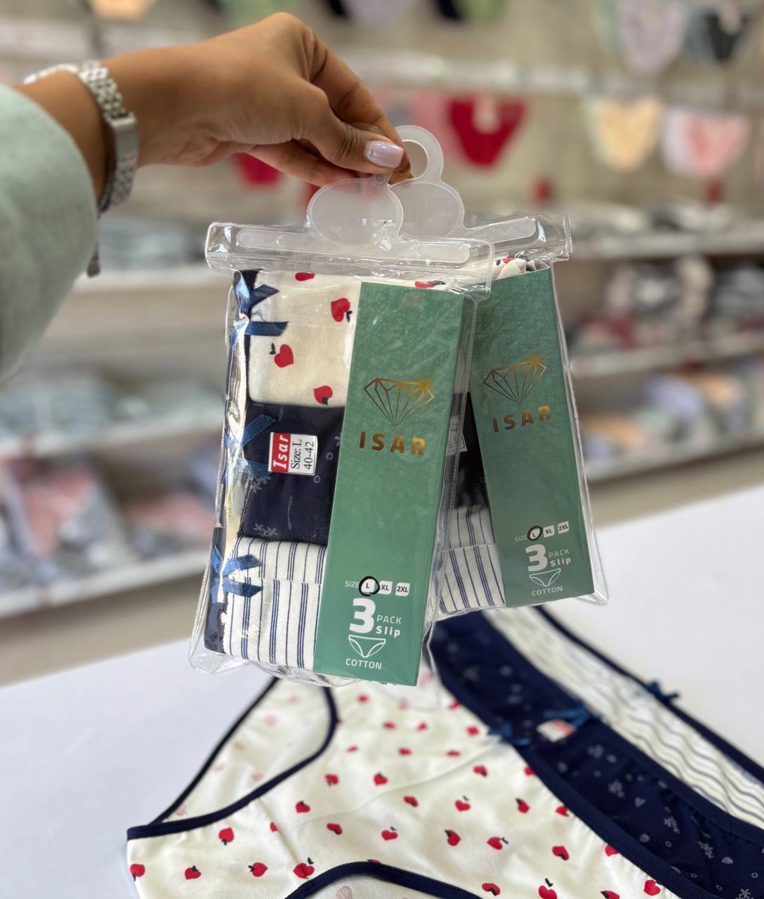 IMG_9103 پک ۳ تایی سوپرپنبه ایثار سایز XXL سورمه ای - Image 1