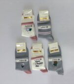 پک۵ تایی ساقدار جردن طوسی گل قلب