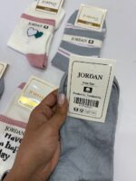 پک۵ تایی ساقدار جردن طوسی گل قلب - Image 3