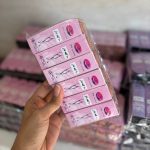 پک ۶ تایی شیشه ای رنگ پا