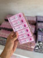 پک ۶ تایی شیشه ای رنگ پا