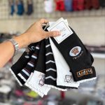 پک۶ تایی نیم ساق جردن مشکی خرگوش قلب رنگی