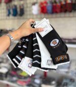 پک۶ تایی نیم ساق جردن مشکی خرگوش قلب رنگی