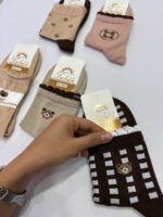 پک۵ تایی ساقدار تابان کرم گلبهی تدی لبه دالبری - Image 2