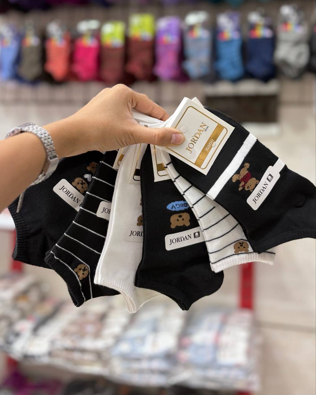 IMG_9943 پک۶ تایی مچی مشکی راه راه پو جردن - Image 1